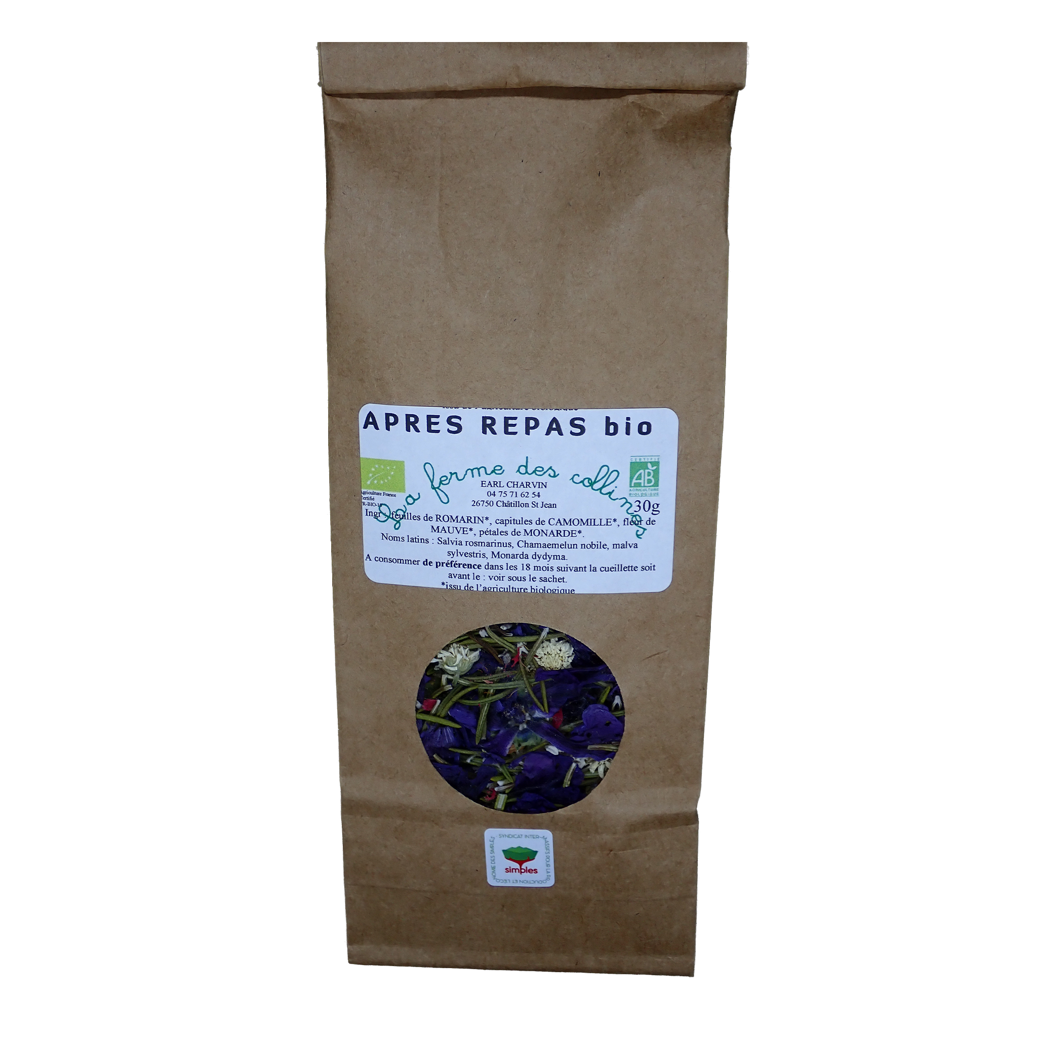 Tisane bio – « Après repas »