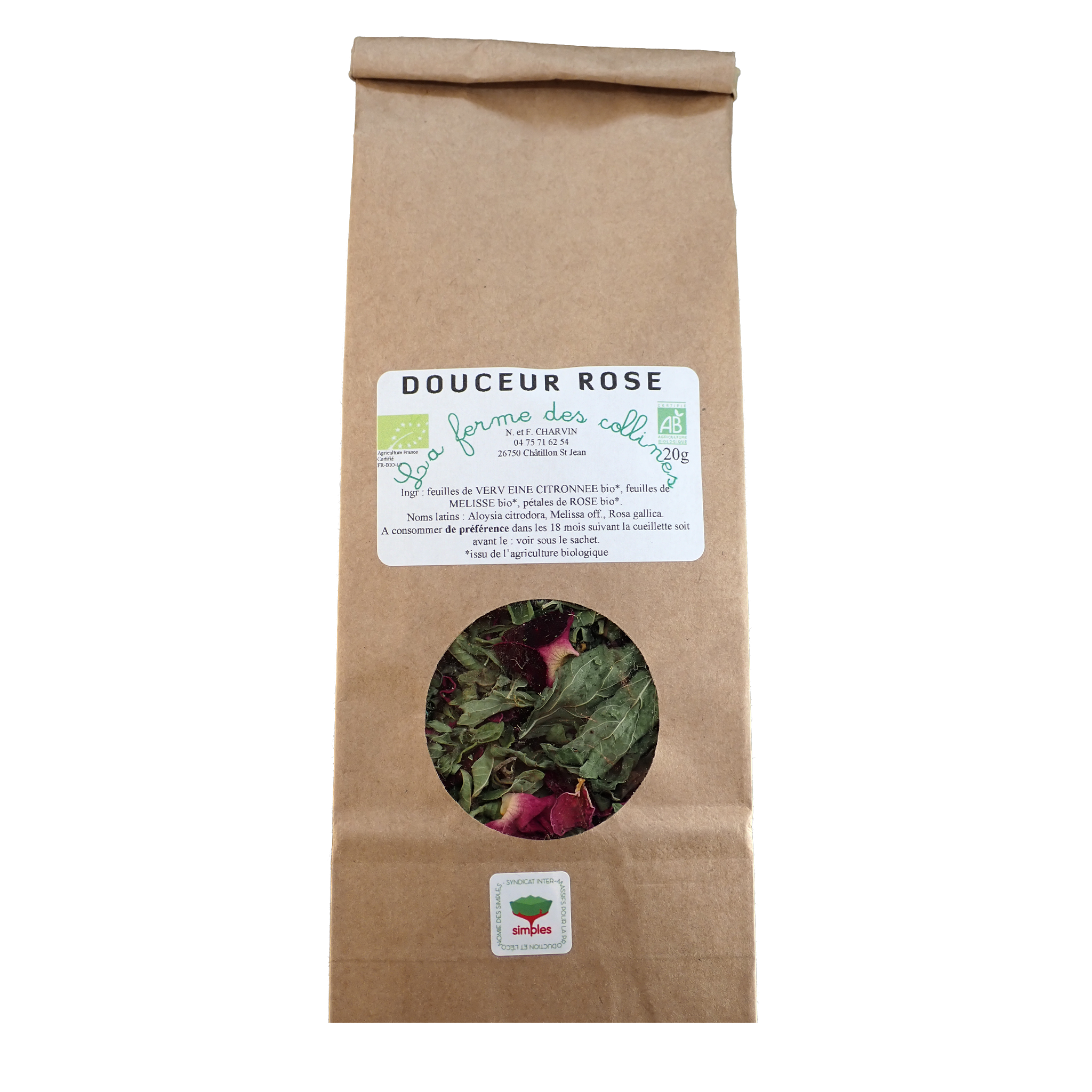 Tisane bio – « Douceur Rose »